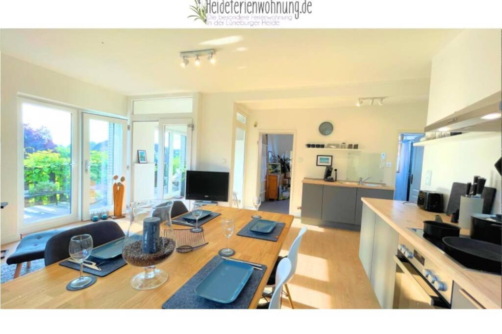 Heideferienwohnung - Die Neue Ferienwohnung Walsrode Exterior foto